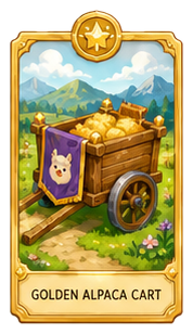 Golden Alpaca Cart